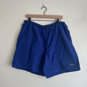 Patagonias men’s vintage retro baggy shorts - blue - large - baggies